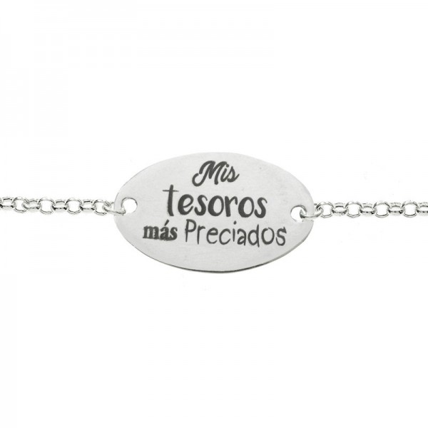 Pulsera Mis tesoros más preciados Plata de Ley - Karissma