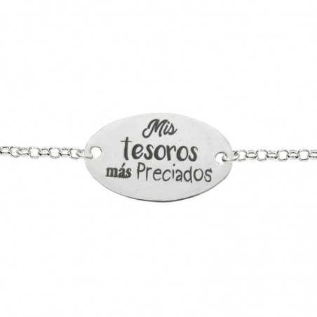 Pulsera Mis tesoros más preciados Plata de Ley - Karissma