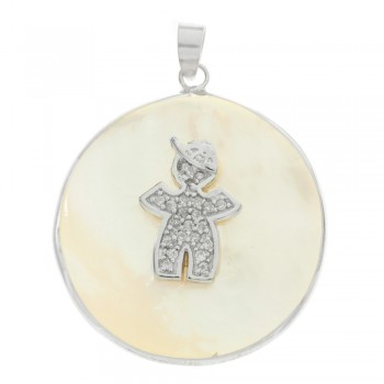 Colgante niño nácar y Plata de Ley - Karisma