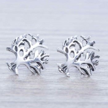 Pendientes árbol ramas Plata de Ley 925