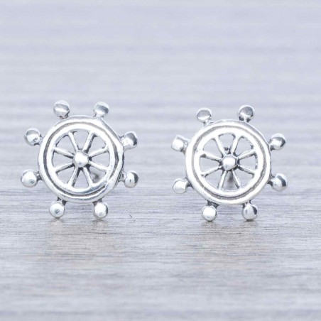 Pendientes timón Plata de Ley 925