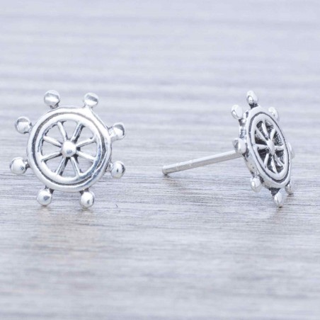 Pendientes timón Plata de Ley 925
