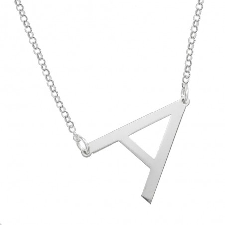 Collar con letra inicial personalizada Plata de Ley - Karissma