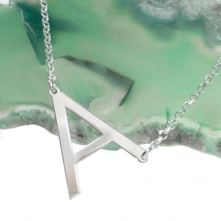 Collar con letra inicial personalizada Plata de Ley - Karissma