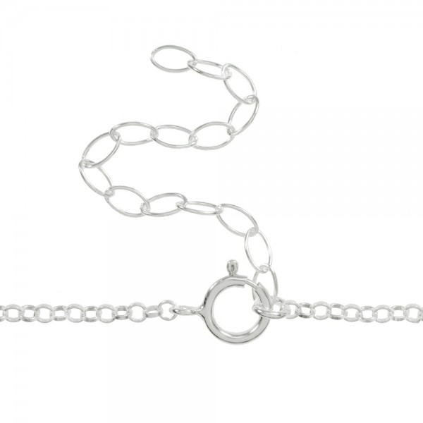 Collar corazón con mensaje personalizado Plata de Ley - Karissma