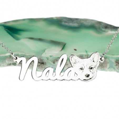 Collar perro y nombre personalizado Plata de Ley - Karissma