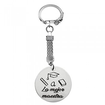 Llavero La mejor maestra de acero - Karissma