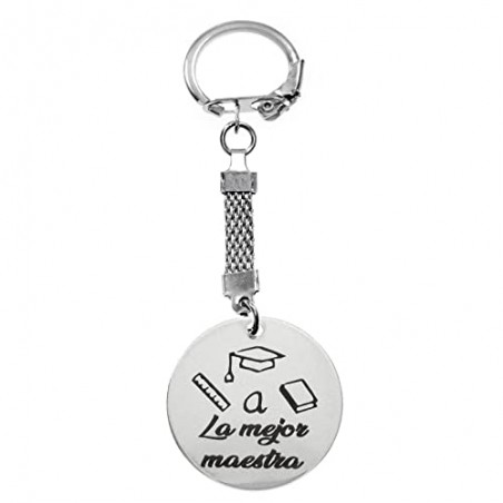 Llavero La mejor maestra de acero - Karissma