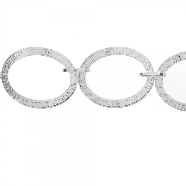 Pulsera círculos labrados Plata de Ley 925