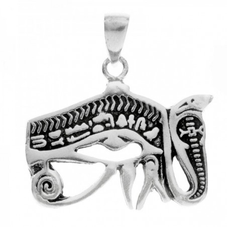 Colgante silueta ojo de Horus Plata de Ley