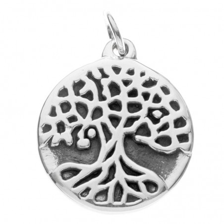 Colgante árbol de la vida electroforma Plata de Ley