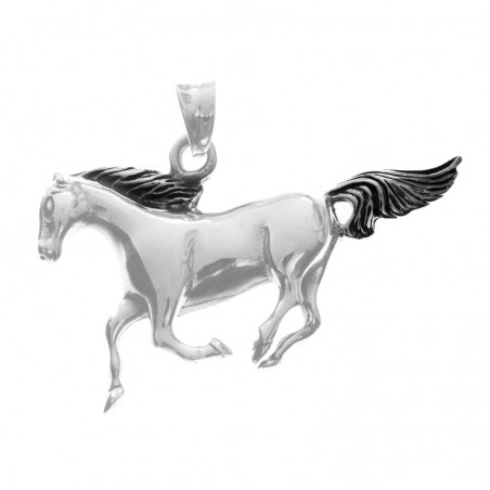 Colgante caballo estilizado Plata de Ley