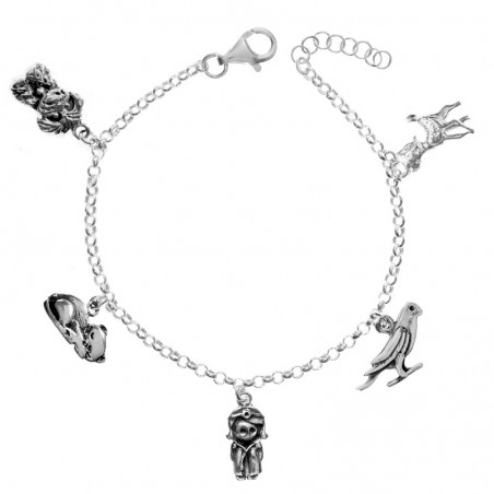 Pulsera de la veterinaria Plata de Ley 925