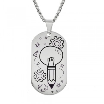 Colgante con mensaje para profesor acero - Karissma