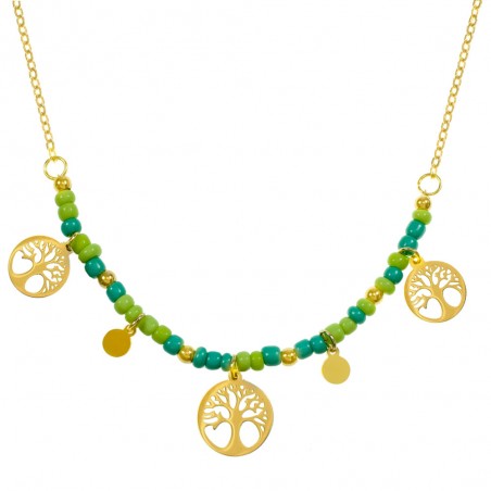 Collar árbol de la vida acero - Karissma