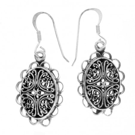 Pendientes ondas Plata de Ley 925