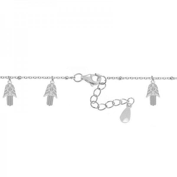 Pulsera con abalorios mano de Fátima Plata de Ley