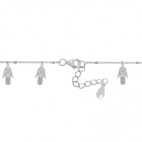 Pulsera con abalorios mano de Fátima Plata de Ley