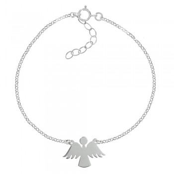 Pulsera para niña entrepieza ángel Plata de Ley 2