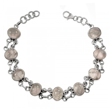 Pulsera cuarzo rosa Plata de Ley 925 - Karissma