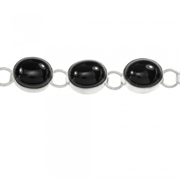 Pulsera ónix oval Plata de Ley 925 - Karissma 2