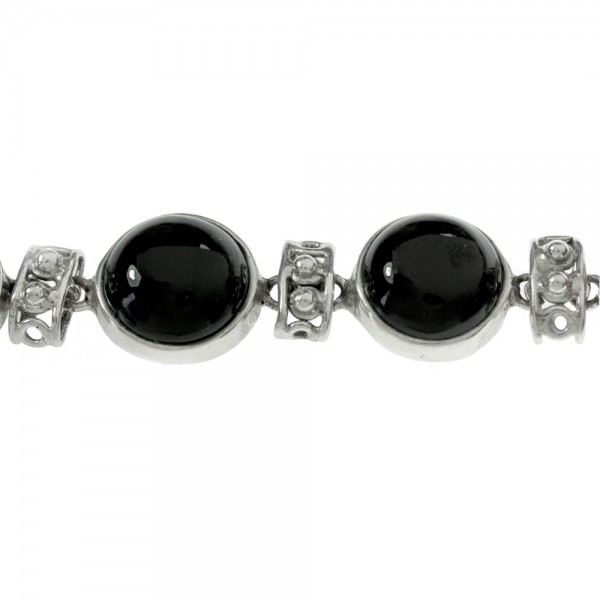 Pulsera étnica ónix Plata de Ley 925 | Karissma