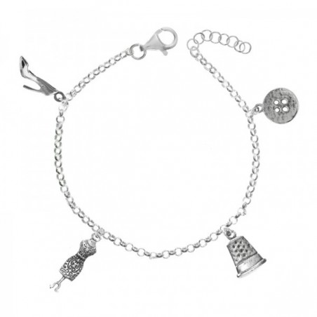 Pulsera de la modista Plata de Ley 925
