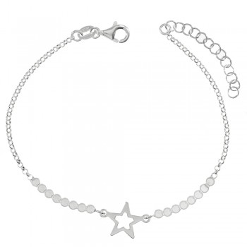 Pulsera estrellas con cristales Plata de Ley - Karissma