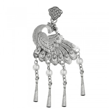 Colgante XL Pavo Real Plata de Ley - Karissma