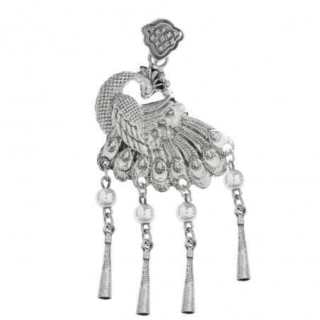 Colgante XL Pavo Real Plata de Ley - Karissma