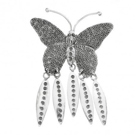 Colgante Gran Mariposa étnica Plata de Ley - Karissma