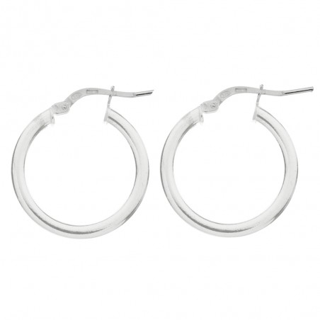 Pendientes aro 16 mm Plata de Ley - Karissma