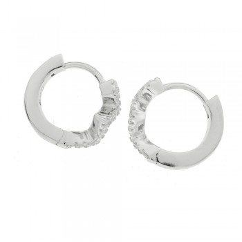 Aros brillo zig-zag Plata de Ley - Karissma 2