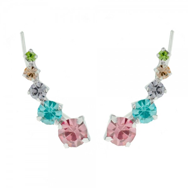 Trepadores circonitas de colores Plata de Ley - Karissma