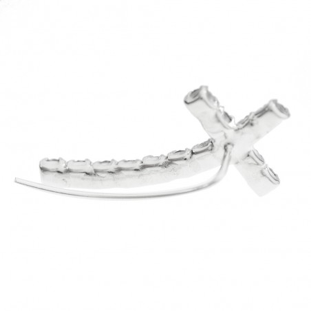 Trepadores cruz circonitas de colores Plata de Ley - Karissma