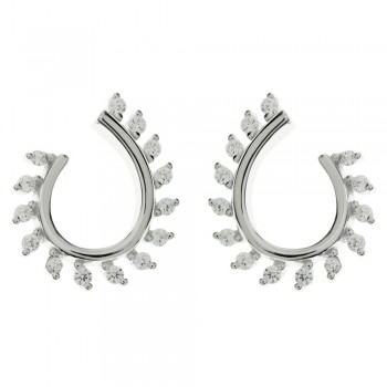 Pendientes espiga Plata de Ley - Karissma