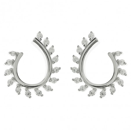 Pendientes espiga Plata de Ley - Karissma