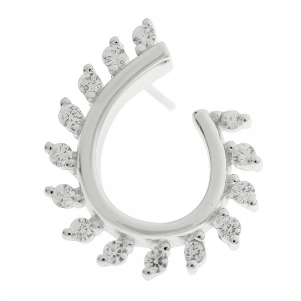 Pendientes espiga Plata de Ley - Karissma