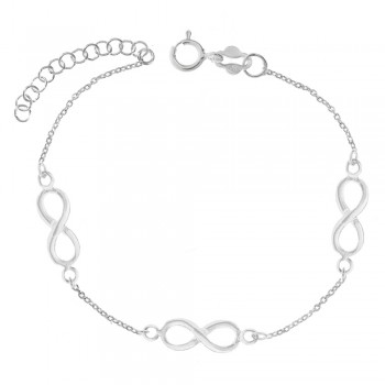 Pulsera triple infinito Plata de Ley - Karissma