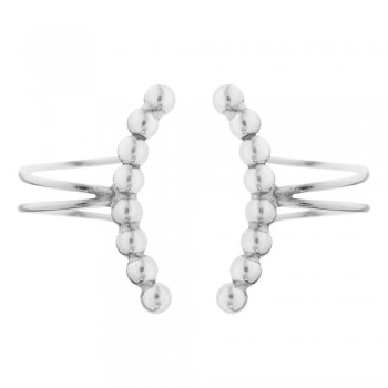 Ear cuff bolitas Plata de Ley - Karissma