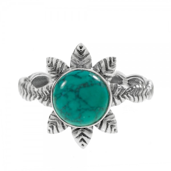 Anillo piedra natural puntas Plata de Ley - Karissma