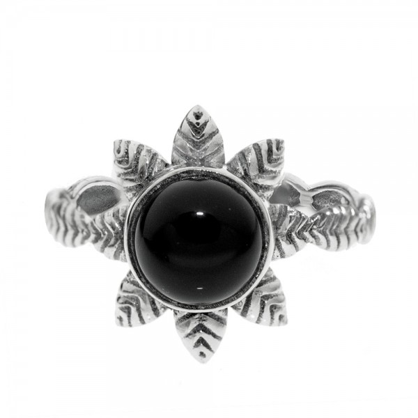 Anillo piedra natural puntas Plata de Ley - Karissma