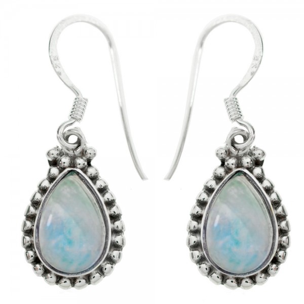 Pendientes gota piedra natural Plata de Ley - Karissma