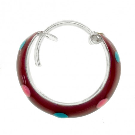 Aros esmaltado de colores Plata de Ley - Karissma