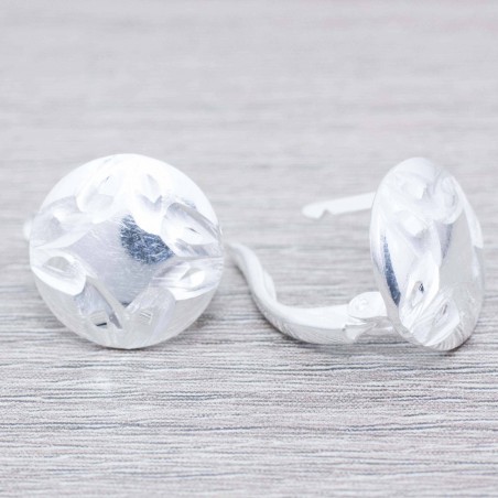 Pendientes redondos cierra catalán Plata de Ley 925