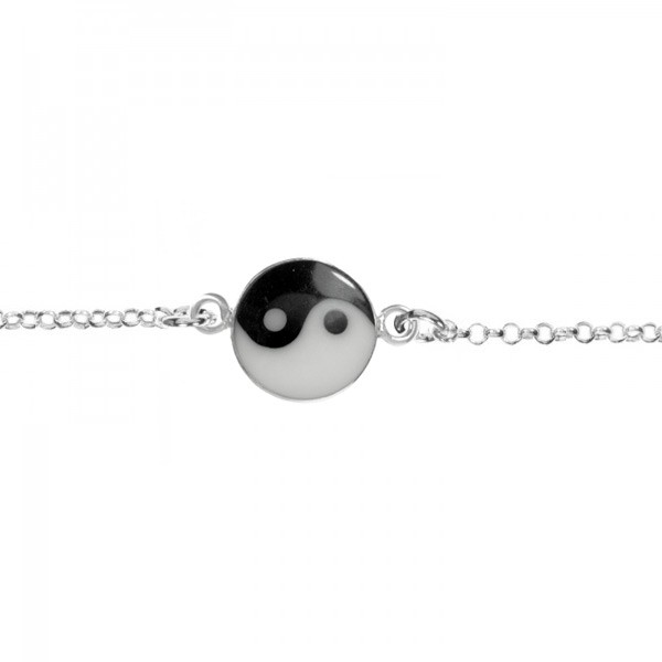 Tobillera Yin-Yang Plata de Ley 925 | Karissma