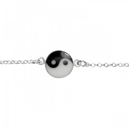 Tobillera Yin-Yang Plata de Ley 925 | Karissma