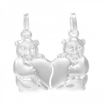 Colgante doble para grabar Plata de Ley