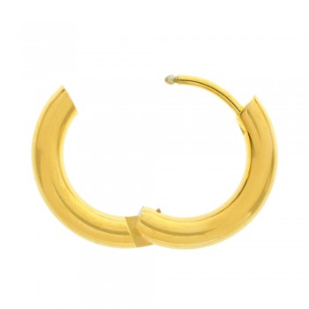 Aros gruesos dorados de acero inoxidable. - Karissma 2