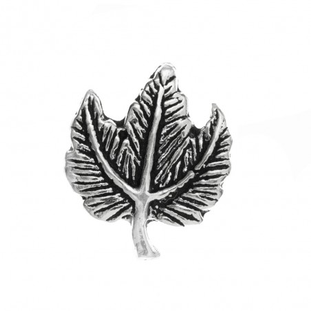 Mini pendientes hoja Plata de Ley 925